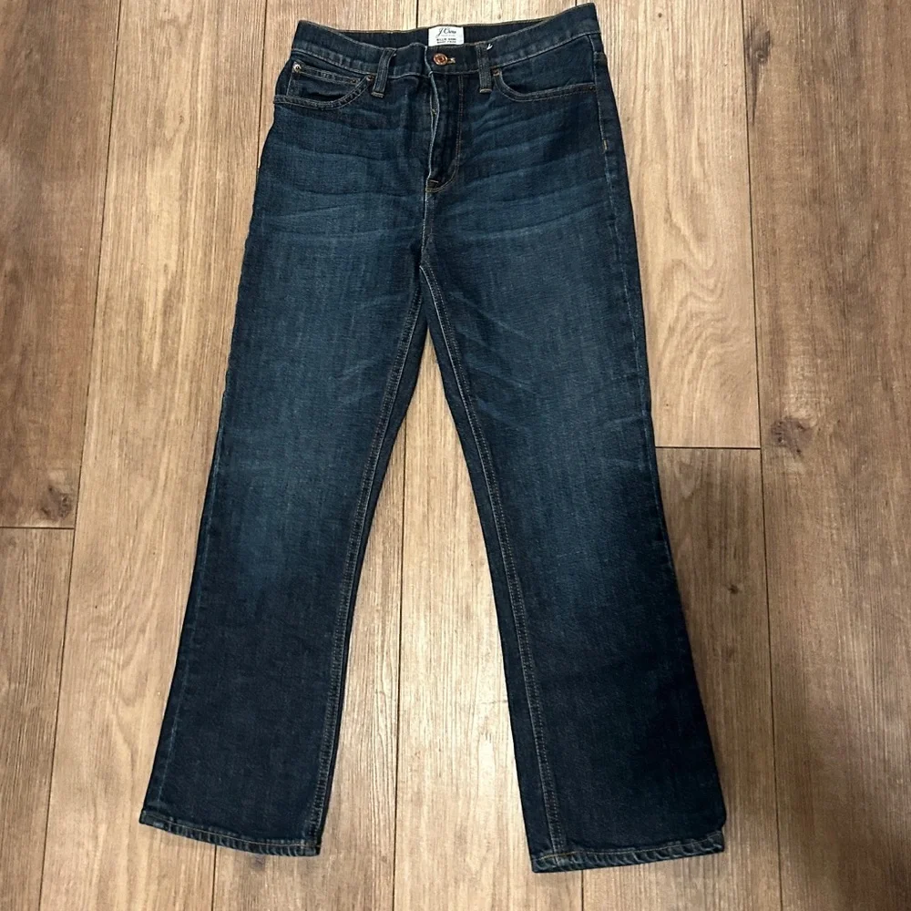 J.Crew Billie Demi Boot Crop Jeans Size 27 High Rise Excellent Condition - Picture 2 of 9